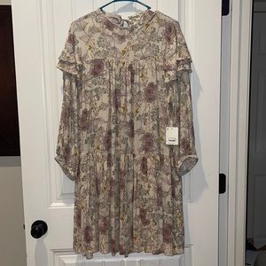 a.n.a. Boho floral dress size XL new with tags